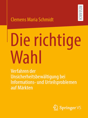 cover image of Die richtige Wahl